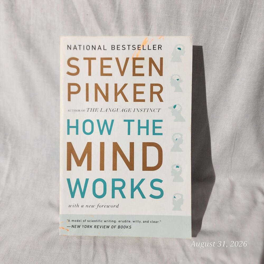 How the Mind Works by Steven Pinker Paperback Psychology Science Book